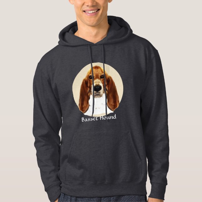 Veste À Capuche Art de Basset Hound (Devant)