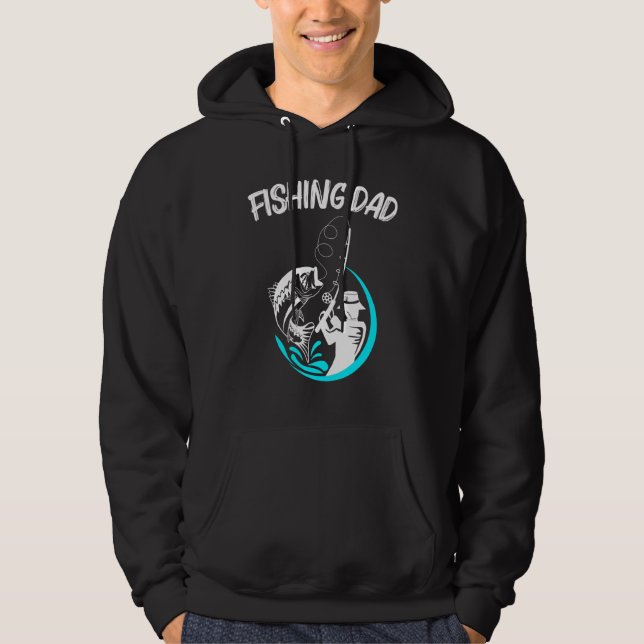 Veste À Capuche Art De Pêche cool Pour Hommes Papa Pêcheurs Poisso (Devant)