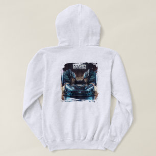 Veste À Capuche Art de supercar à aile cybernétique futuriste