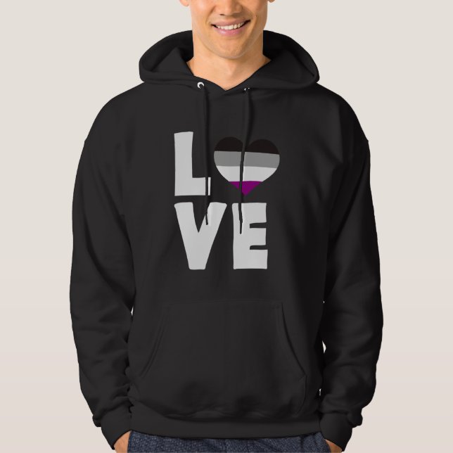 Veste À Capuche Asexual Love  1 (Devant)