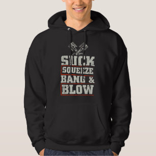 Veste À Capuche Aspirez Comprimez Frappez Soufflez Drôle Mécanicie