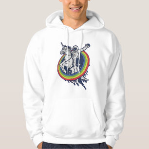 Veste À Capuche Astronaute chevauchant une licorne 