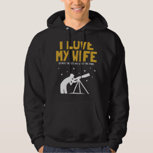Veste À Capuche Astronomie Lover Mens J'aime mon Cosm d'astronomie