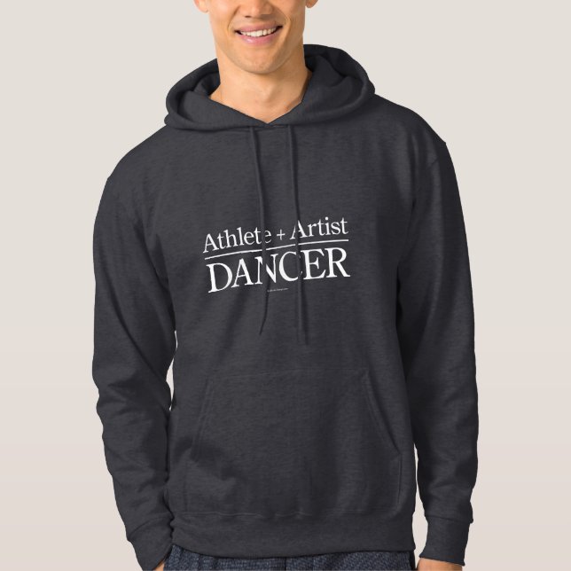 Veste À Capuche Athlète + Artiste = danseur (Devant)