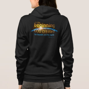 Veste À Capuche Au commencement, DIEU créa un verbe de foi chrét