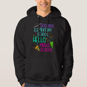 Veste À Capuche Au revoir école primaire Bonjour école secondaire