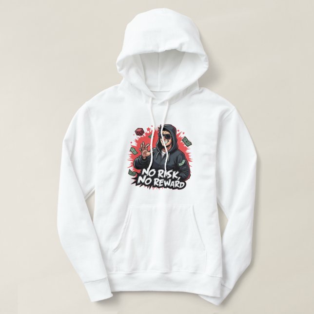 Veste À Capuche Aucun risque Pas de récompense Gangsta Dice Dice T (Design devant)