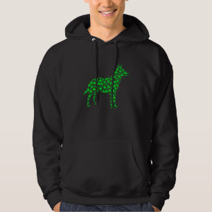 Veste À Capuche Australian Cattle Chien Shamrock St Patrick S Day