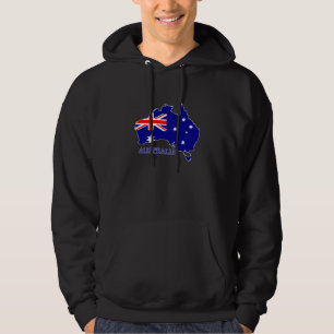 Veste À Capuche Australie Carte du drapeau Voyage