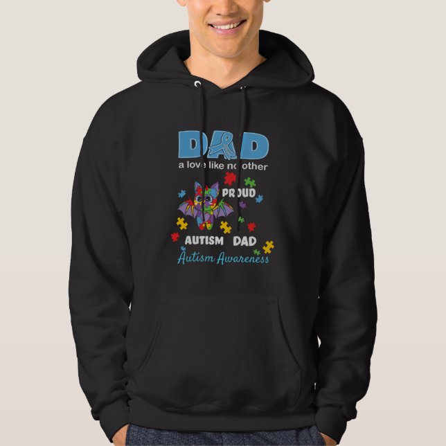Veste À Capuche Autism Awareness Father Love Proud Autism Son Daug (Devant)