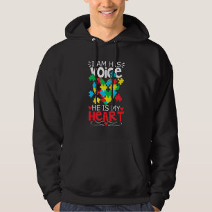 Veste À Capuche Autisme Puzzle Pièce Coeur Je suis sa voix Femmes 