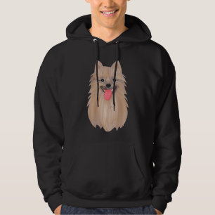 Veste À Capuche Autocollant d'art vectoriel de Chien de Poméranie