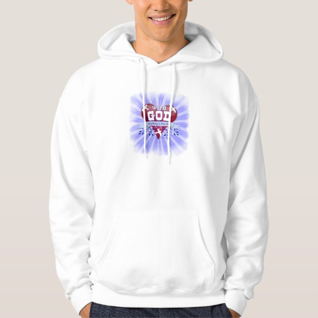 Veste À Capuche Avec Dieu tout est possible (Devant)