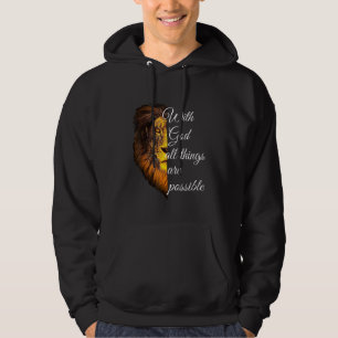 Veste À Capuche Avec Dieu Toutes Les Choses Sont Possibles Prière 