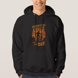 Veste À Capuche Aventure Attend avec Cool Papa Vélo Randonnée Camp