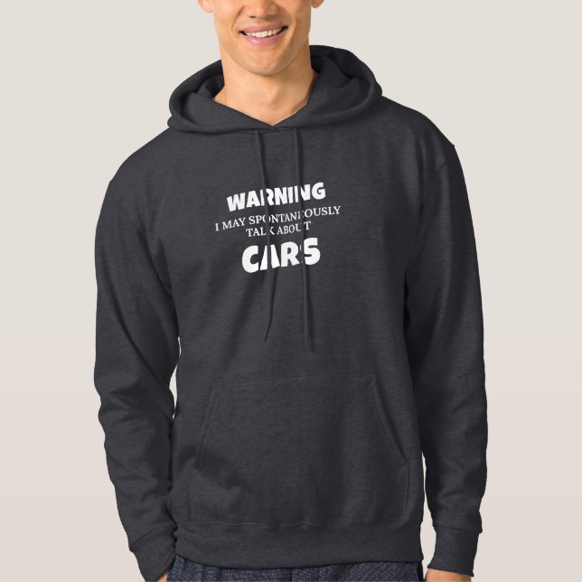 Veste À Capuche Avis Cadeau Pour Les Amateurs De Voiture Peut Parl (Devant)