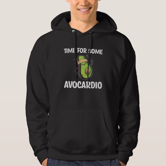 Veste À Capuche Avocado  Healthy Fruit Guacamole Vegetarian Vegan (Devant)