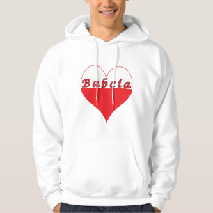 Veste À Capuche Babcia Coeur polonais