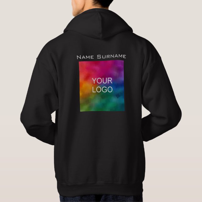 Veste À Capuche Back Design Entreprise Logo d'entreprise Employé H (Dos)