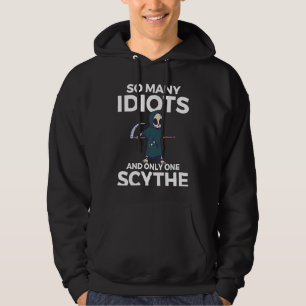 Veste À Capuche Backprint Tant d'idiots et un seul escroc le schwa