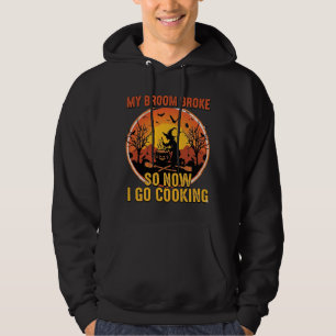 Veste À Capuche Balai Cassa Alors Maintenant Va Cuisine Halloween_