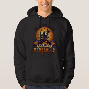 Veste À Capuche Balai Cassa Barman Halloween Maison Hantée Sorcièr