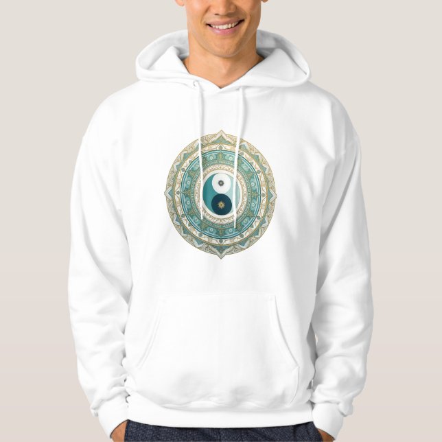 Veste À Capuche Balance of Worlds: Feng Shui & Mandalas (Devant)
