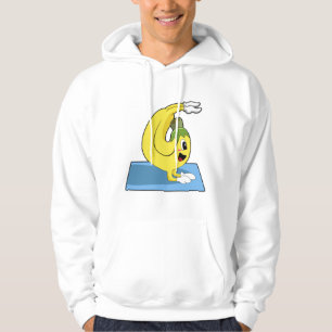 Veste À Capuche Banane au Yoga sur tapis de Yoga