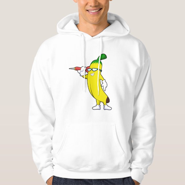 Veste À Capuche Banane aux fléchettes avec fléchettes (Devant)