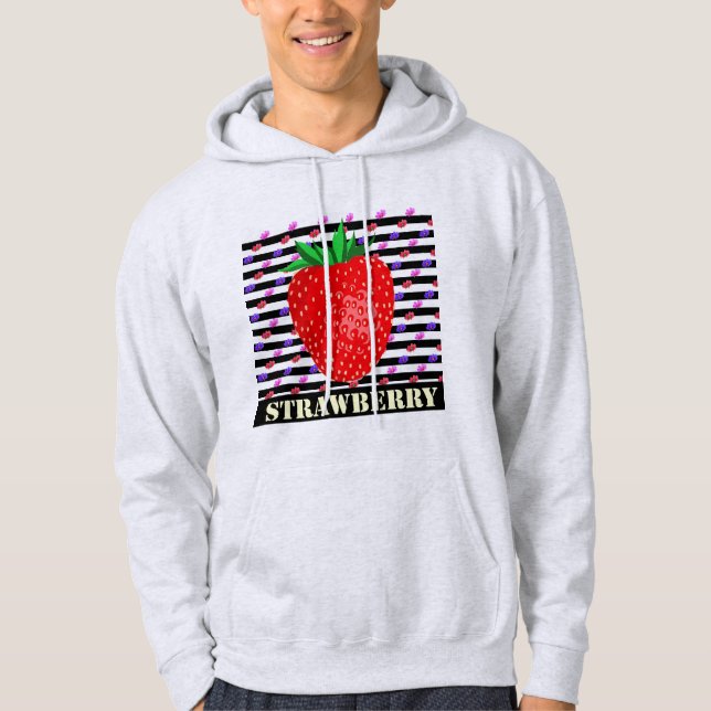 Veste À Capuche Bandes fraises (Devant)