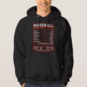 Veste À Capuche Baseball Baseball Nutrition Facts Entraîneur Ou J
