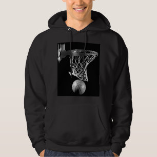Veste À Capuche Basket-ball noir et blanc
