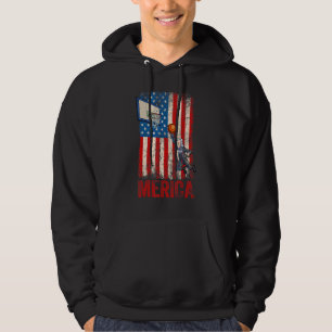 Veste À Capuche Basket George Washington 4 juillet Américain