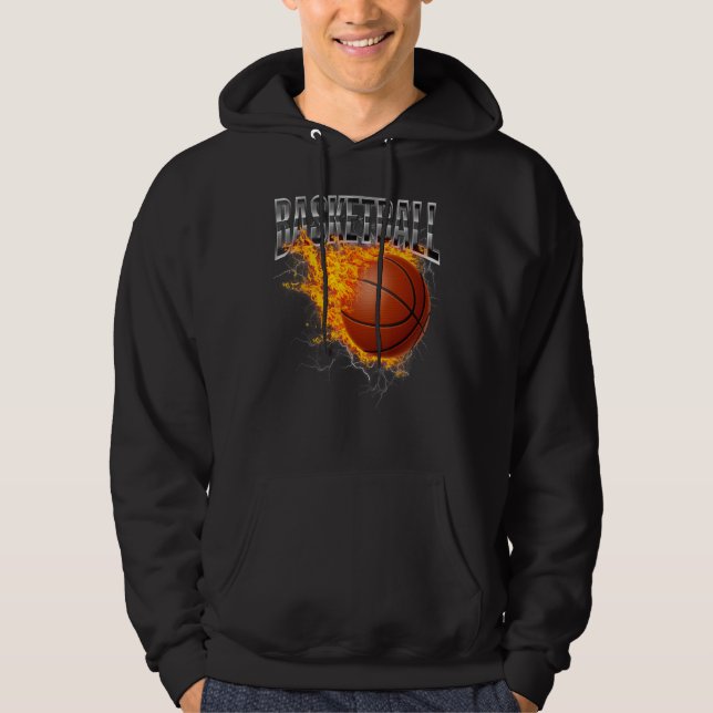 Veste À Capuche Basketballer Basketball Hoop Dunking Basketball Ho (Devant)