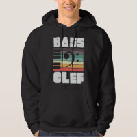 Bass Clef Music Retro Vintage Baid Musicien