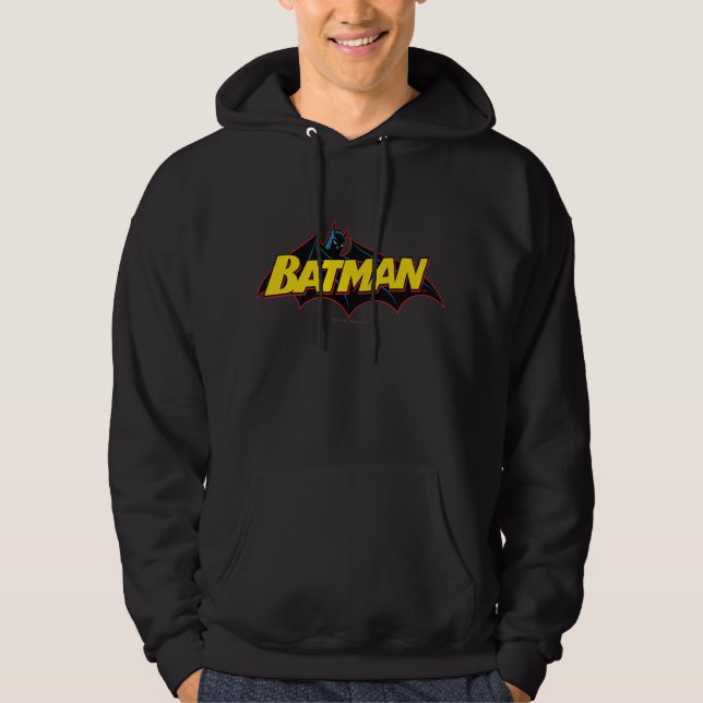 Veste À Capuche Batman | Logo de l'ancienne école (Devant)