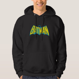 Veste À Capuche Batman   Logo Vintage bleu jaune