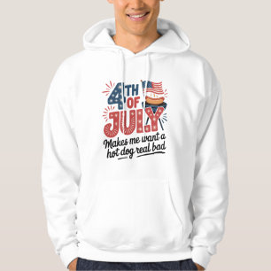 Veste À Capuche BBQ Patriotique 4 juillet Graphique