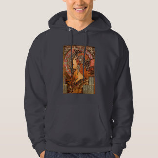 Veste À Capuche Beau profil féminin - Mucha