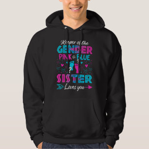 Veste À Capuche Bébé Genre Révéler Douche Rose Ou Bleu Soeur Amour