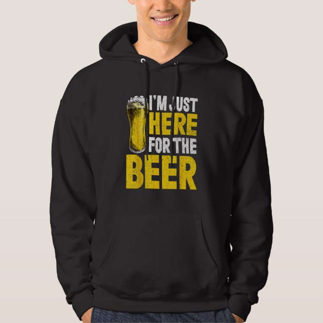 Veste À Capuche Beer Drinking Alcohol Drinkers Men Women (Devant)