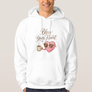 Veste À Capuche Bénissez Votre Cœur – Sweatshirt Mignon avec une T