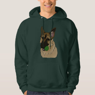 Veste À Capuche berger allemand jouer le temps avec balle
