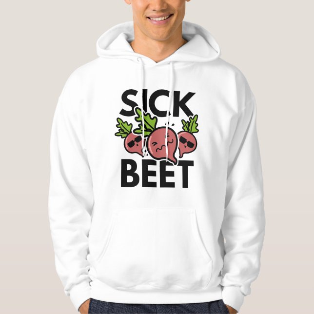 Veste À Capuche Betterave malade (Devant)