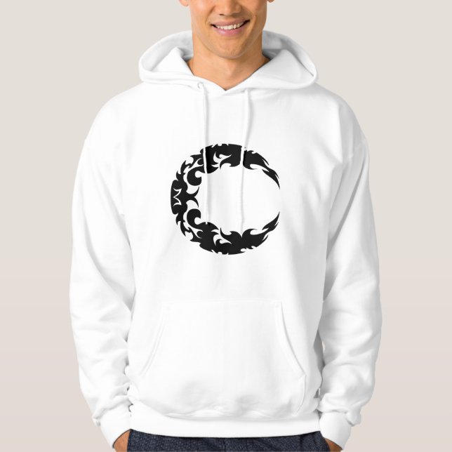Veste À Capuche Bewitting Black Crescent Moon Silhouette (Devant)