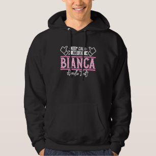 Veste À Capuche Bianca Gardez votre calme et laissez Bianca gérer