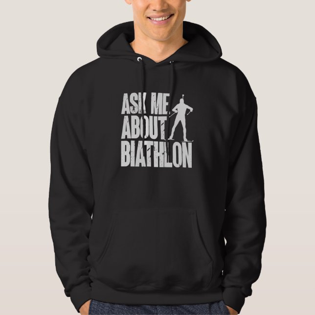 Veste À Capuche Biathlon Biathlete Cross Skiing Target Shooting (Devant)