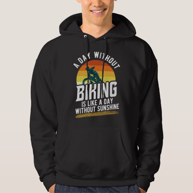 Veste À Capuche bicycles cyclists bicyclists mountain biking sayin (Devant)