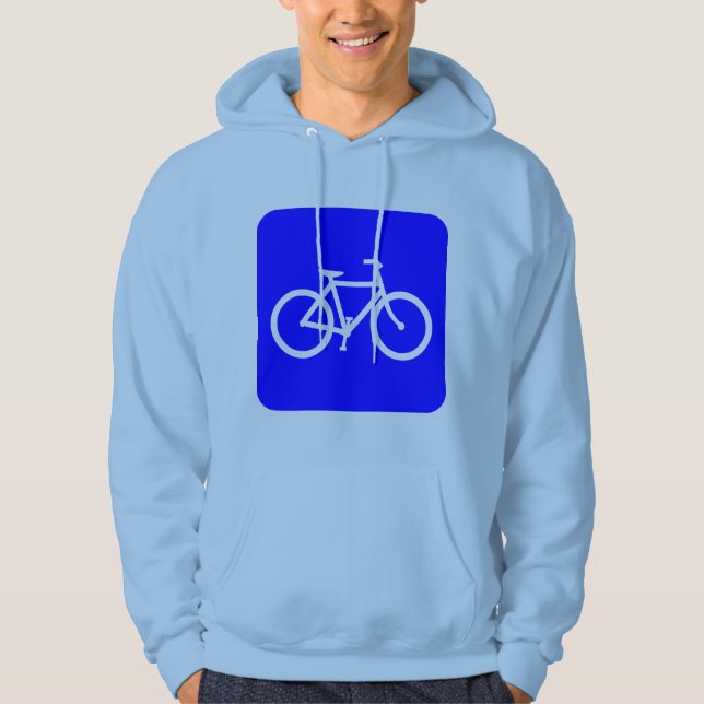 Veste À Capuche Bicyclette - Bleu (Devant)