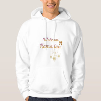 Veste À Capuche Bienvenue Ramadan Élégant Design de Lanterne Islam